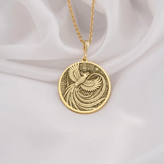 Colgante Ave Fénix Dorado