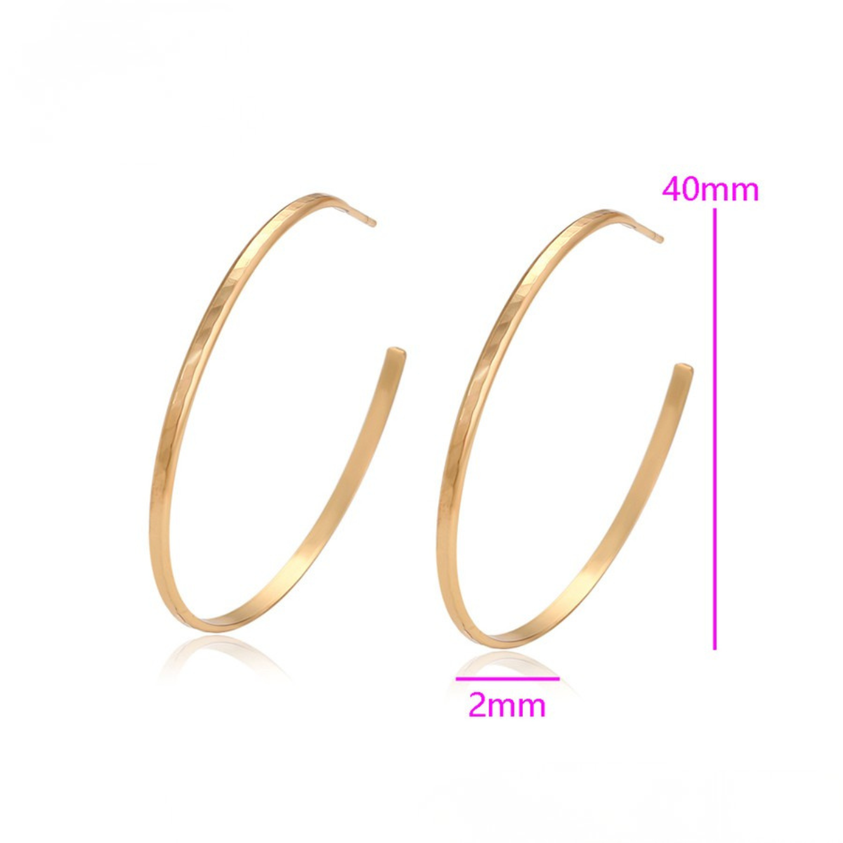 Arracada Oro Laminado 18k AR69
