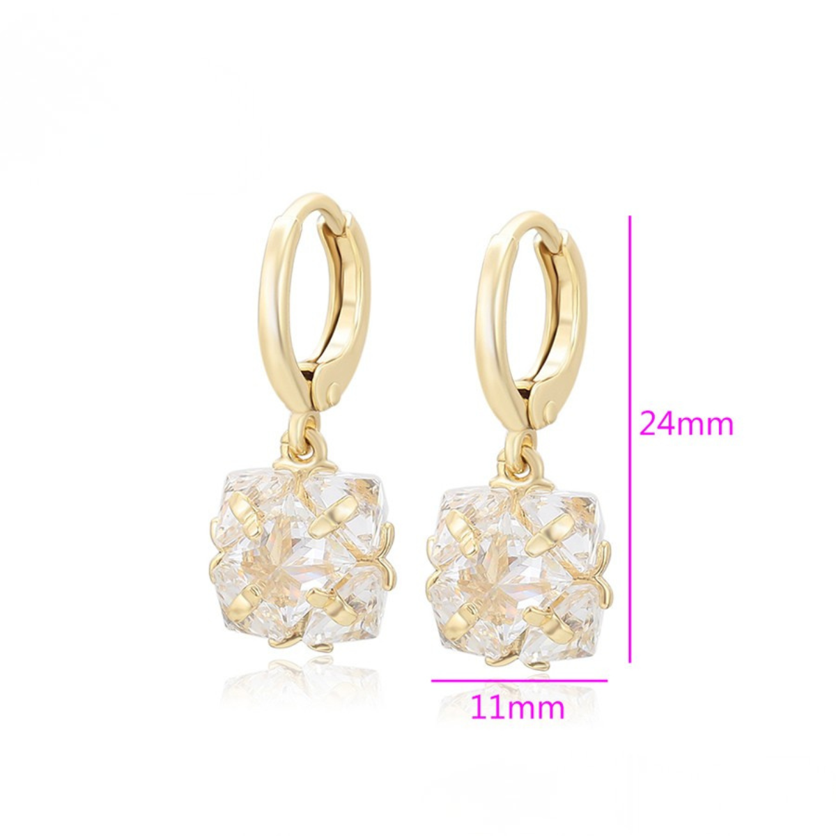 Arete Oro Laminado 14k A80