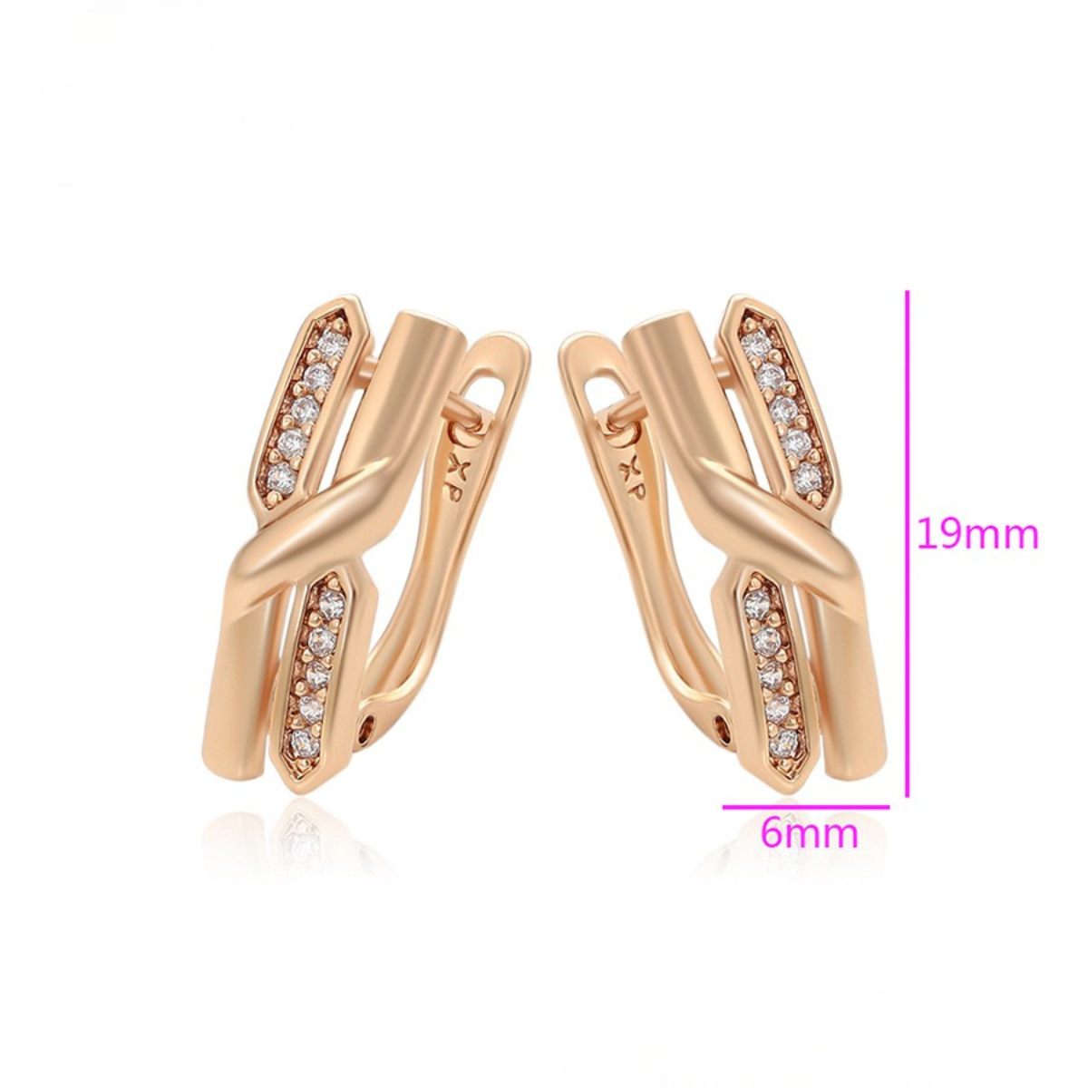 Huggie Oro Laminado 18K H62