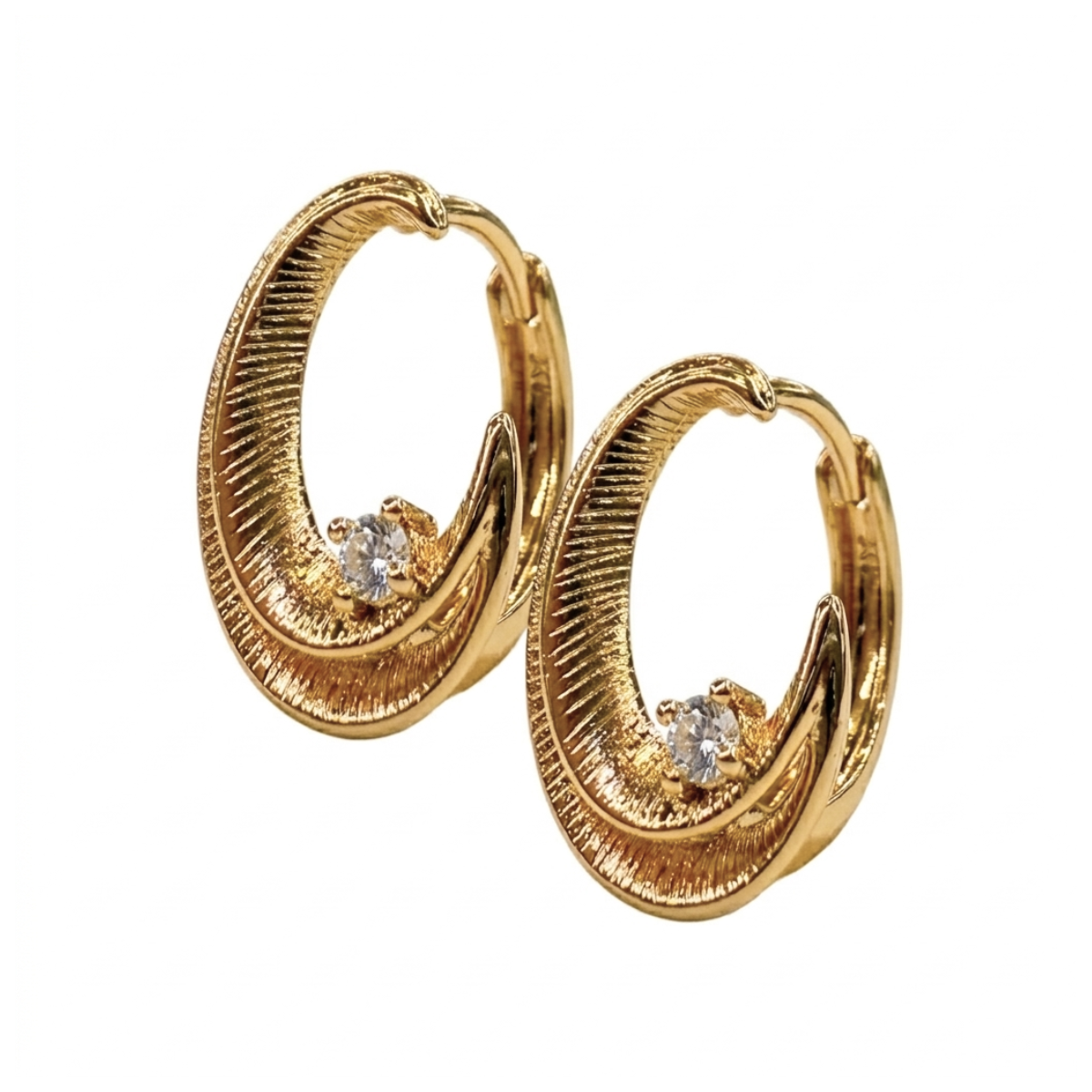 Arete Oro Laminado 18k A08