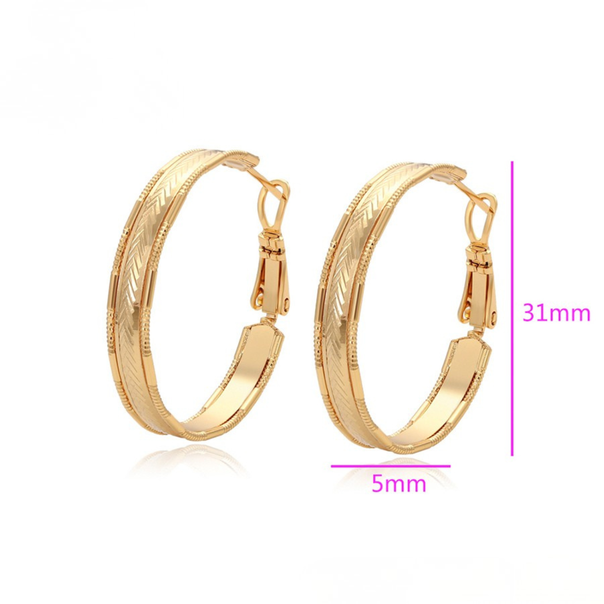 Arracada Oro Laminado 14k AR73