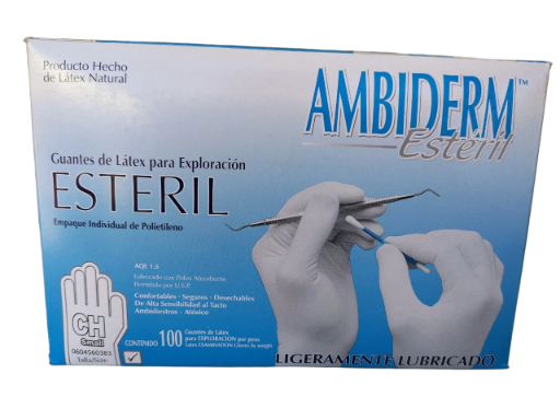 GUANTE LATEX ESTERIL 