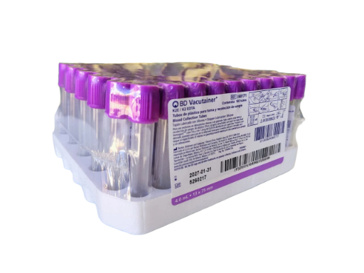 TUBO VACUTAINER LILA 4.0 ML C/100
