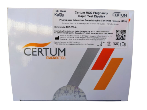 PRUEBA DE EMBARAZO  C/50 TIRAS