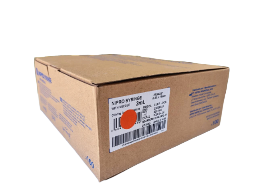 JERINGA 3 ML NARANJA  C/100