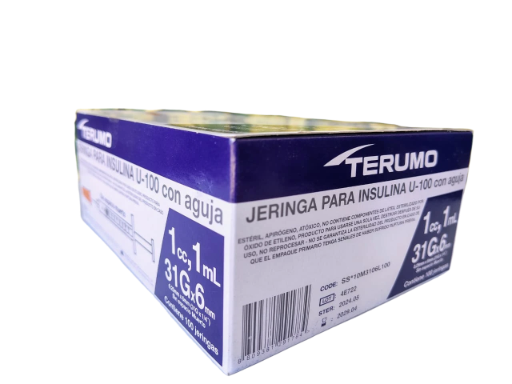 JERINGA INSULINA 1 ML C/100