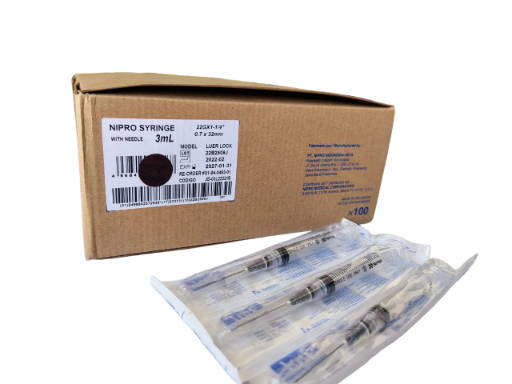 JERINGA  3 ML NEGRA  C/100