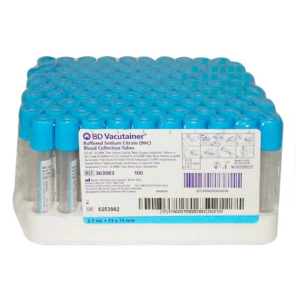 TUBO VACUTAINER AZUL  2.7 ML C/100
