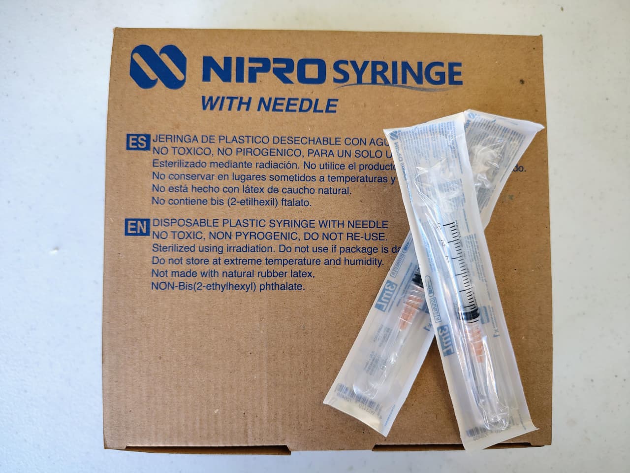 JERINGA 3 ML NARANJA  C/100