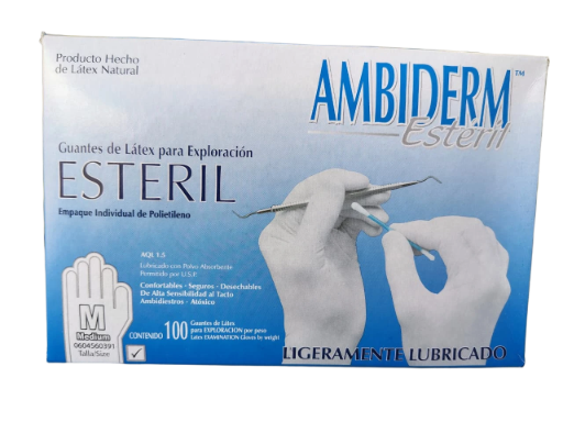 GUANTE LATEX ESTERIL 