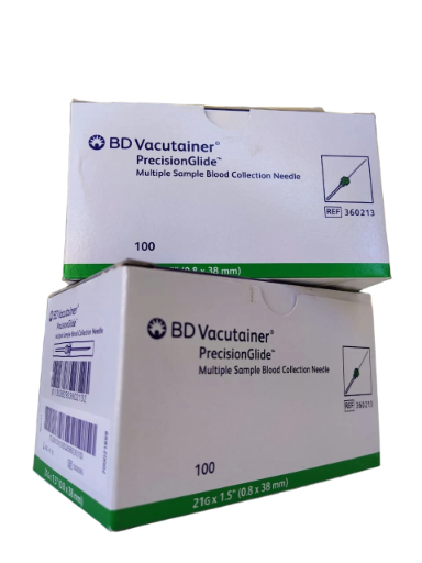 AGUJA VACUTAINER VERDE C/100