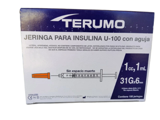 JERINGA INSULINA 1 ML C/100