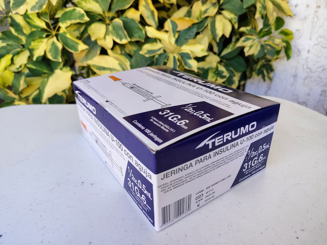 JERINGA INSULINA 0.5 ML, 31G X 6 MM  C/100