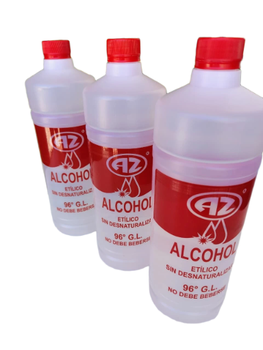 ALCOHOL ETILICO 96º SIN DESNATURALIZAR 1 LT