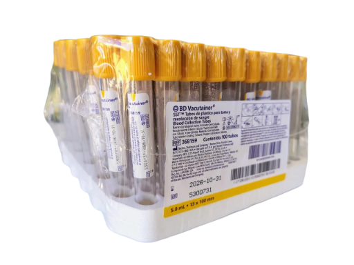 TUBO VACUTAINER ORO SST 5 ML C/100