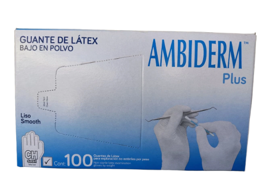 GUANTE LATEX NO ESTERIL C/100