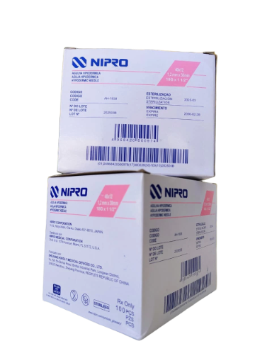 AGUJA HIPODERMICA ROSA C/100