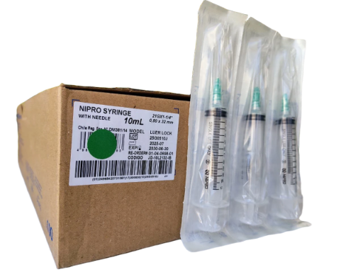 JERINGA 10 ML VERDE  C/100