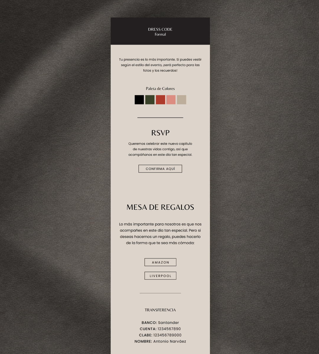 Invitación Digital | Amsterdam