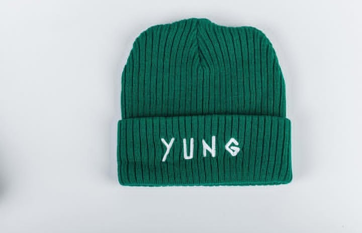 Y U N G Ribbed Knit Beanie