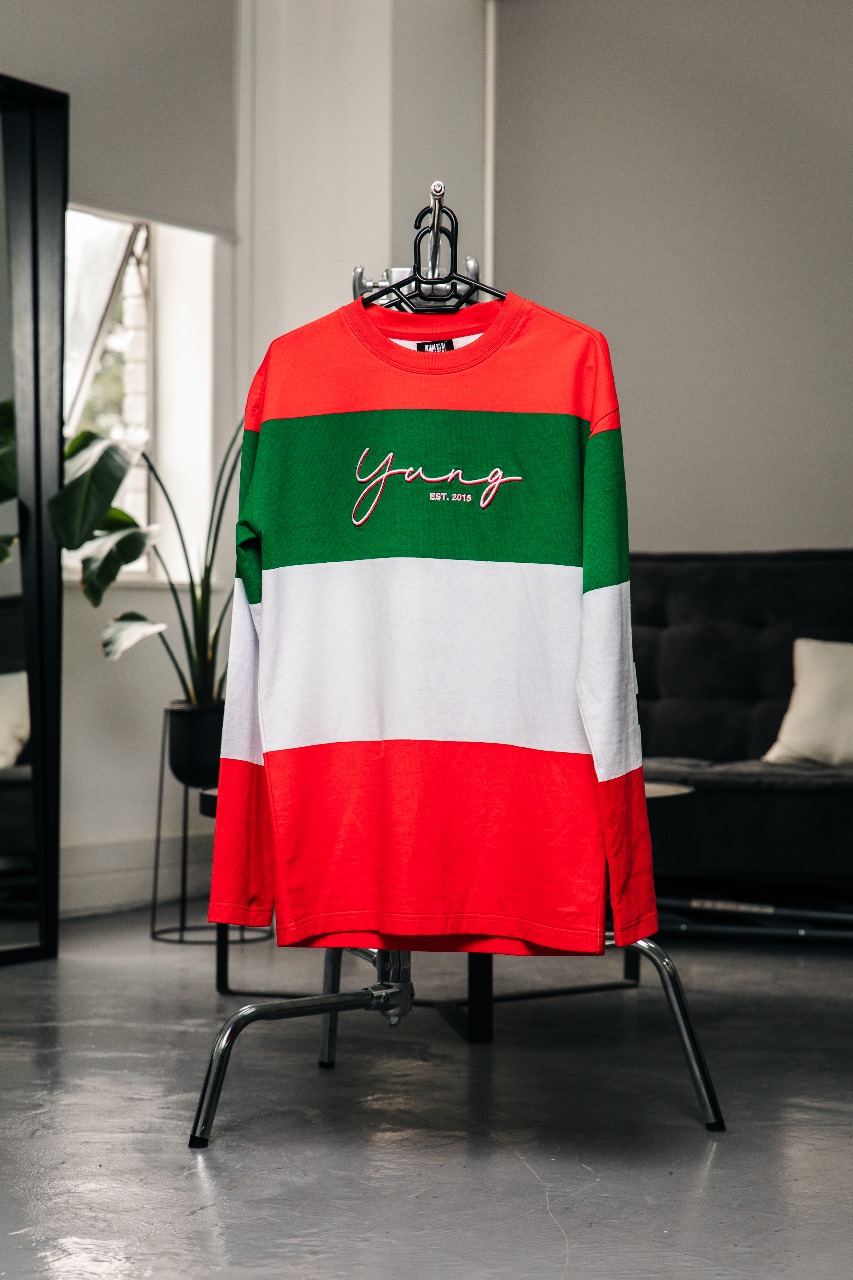 Y U N G Tripple thread long Sleeve T-shirt 