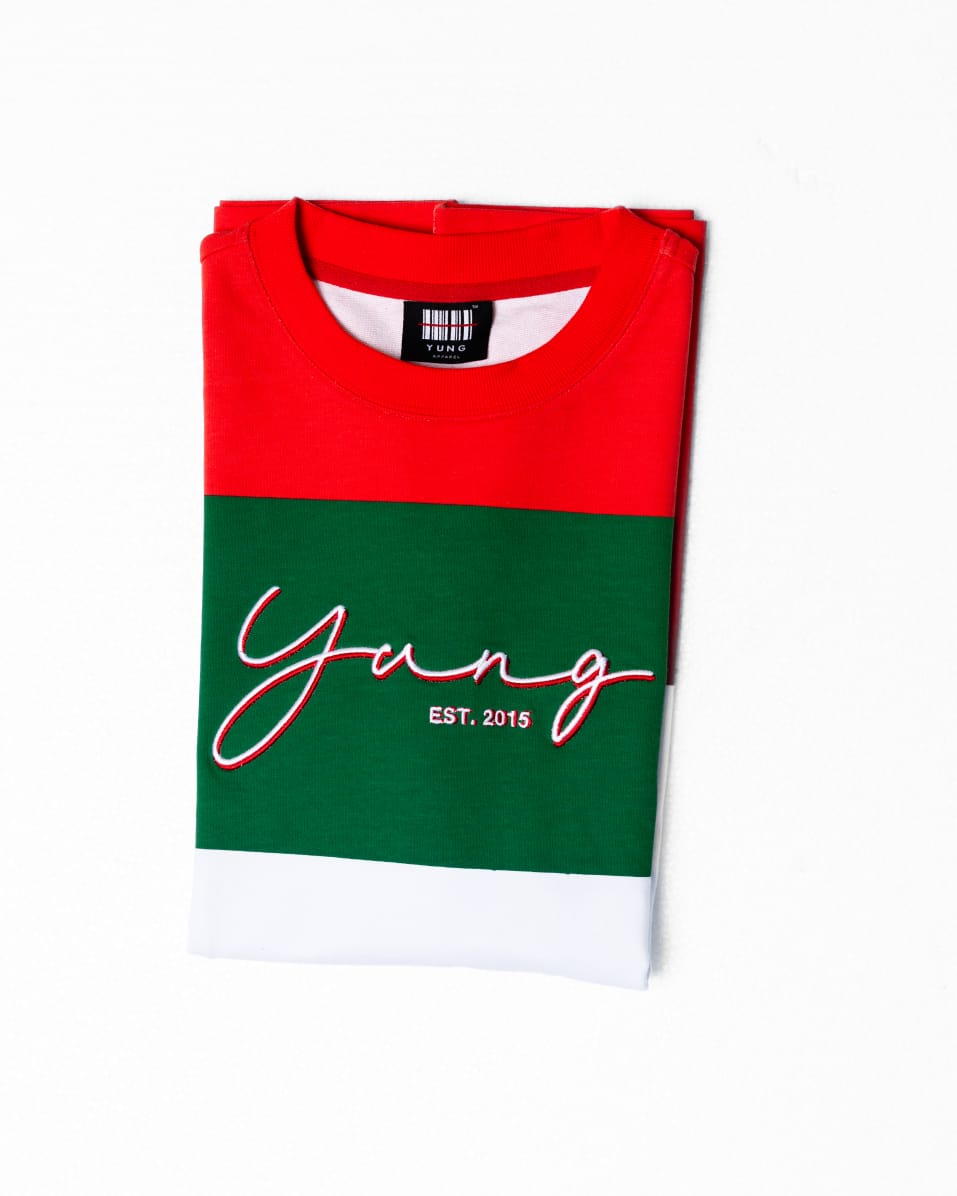 Y U N G Tripple thread long Sleeve T-shirt 