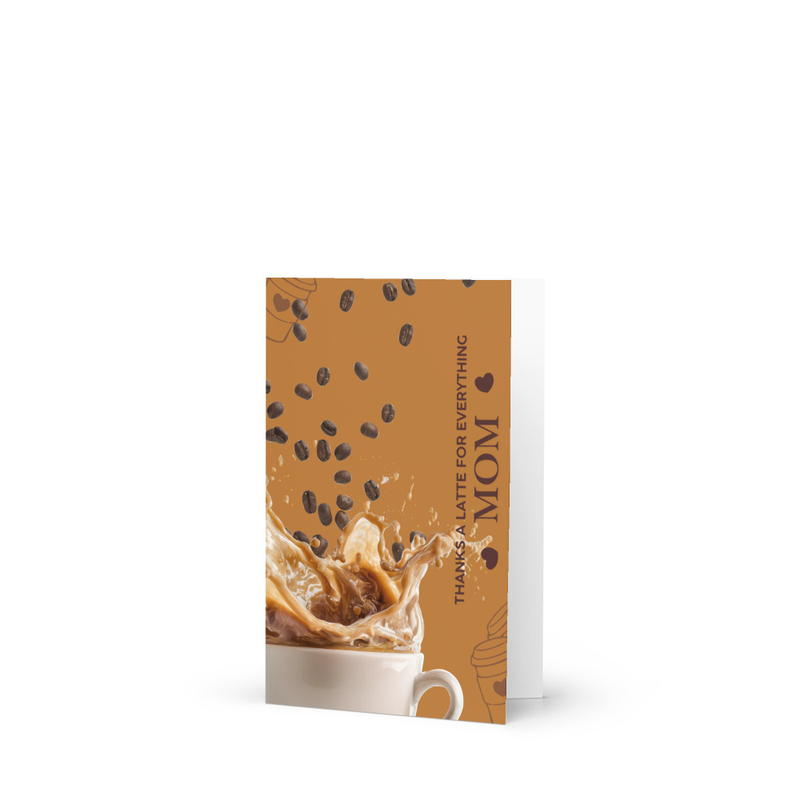 Coffee Latte - Greeting card