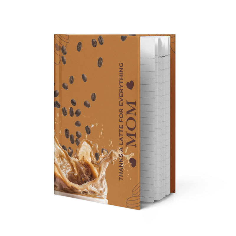 Coffee Lattee - Hardcover journal matte