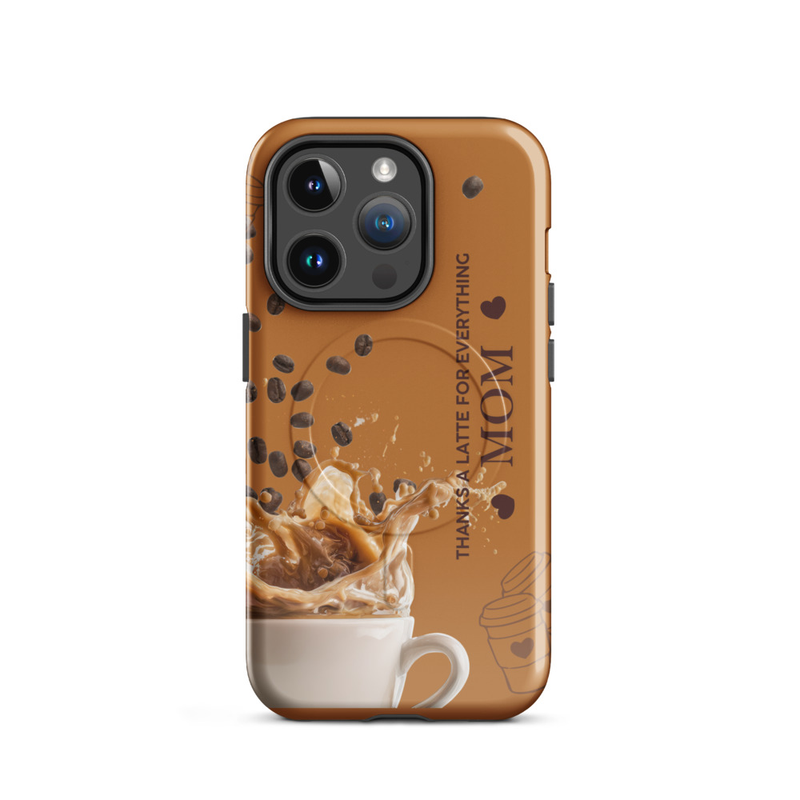 Coffee Latte - Glossy MagSafe® tough case for iPhone®