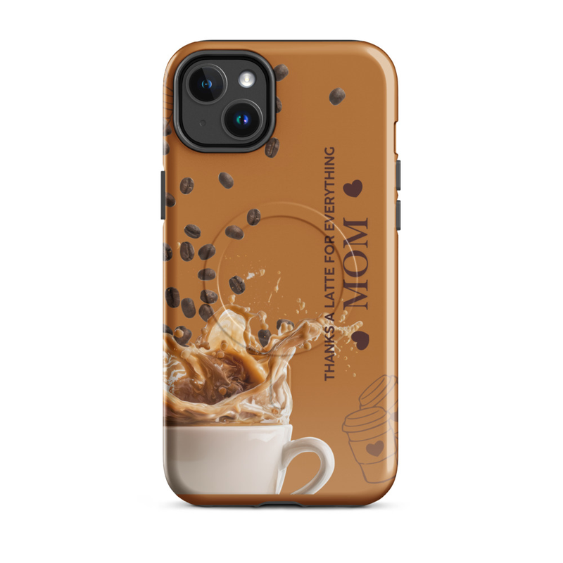 Coffee Latte - Glossy MagSafe® tough case for iPhone®