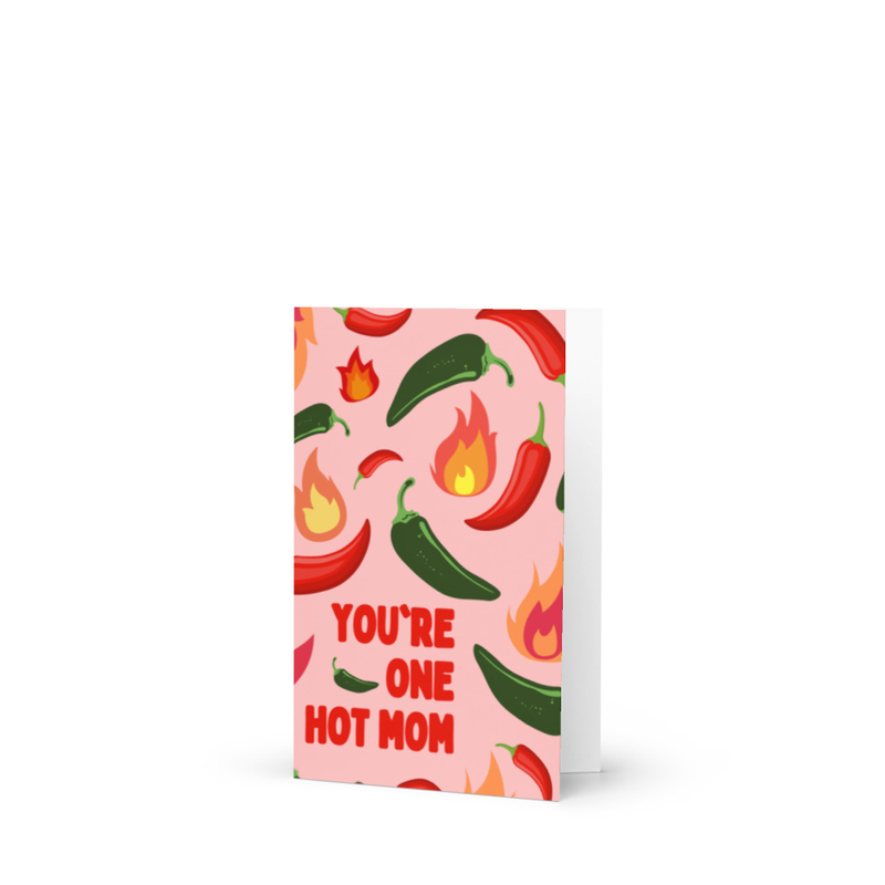 Hot Mom - Greeting card