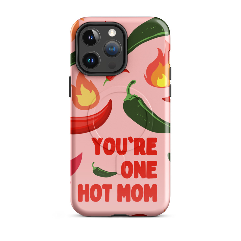 Hot Mom - Glossy MagSafe® tough case for iPhone®