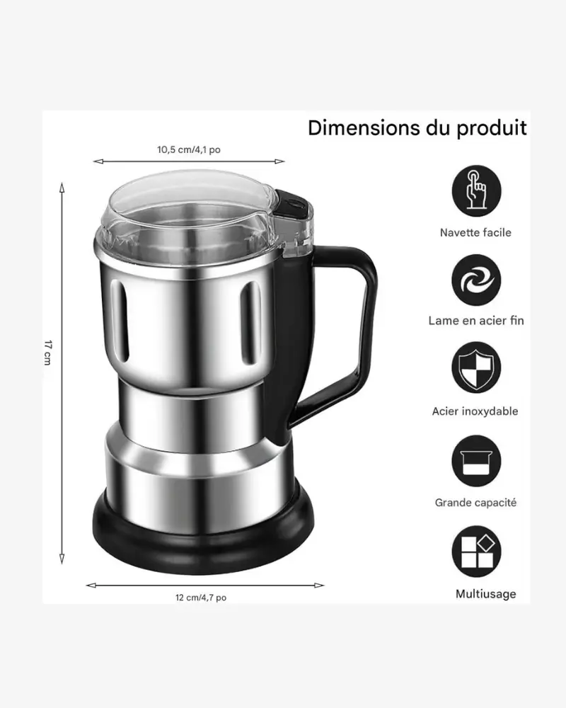 Moulin à Café et Épices Électrique 400 g