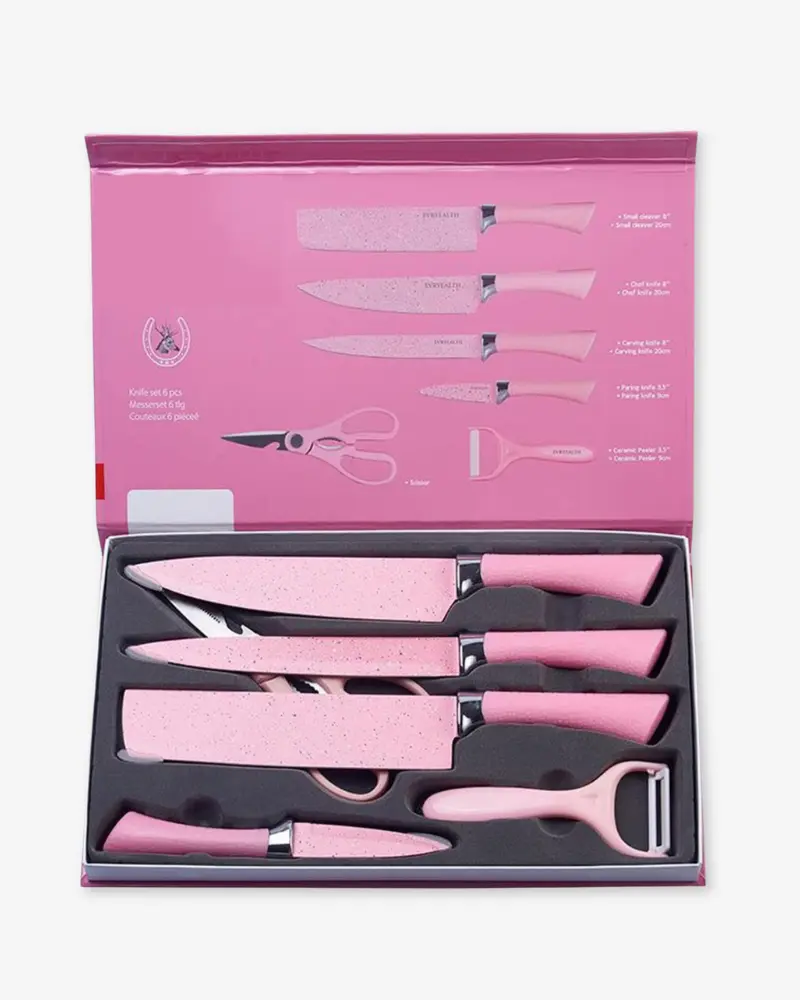 Ensemble de Couteaux de Cuisine Colorés