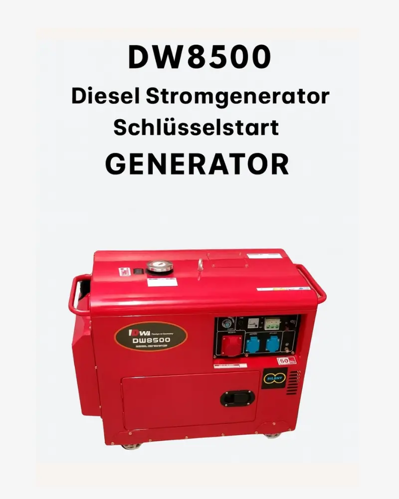 Groupe Électrogène Diesel DW8500 – 6 kW