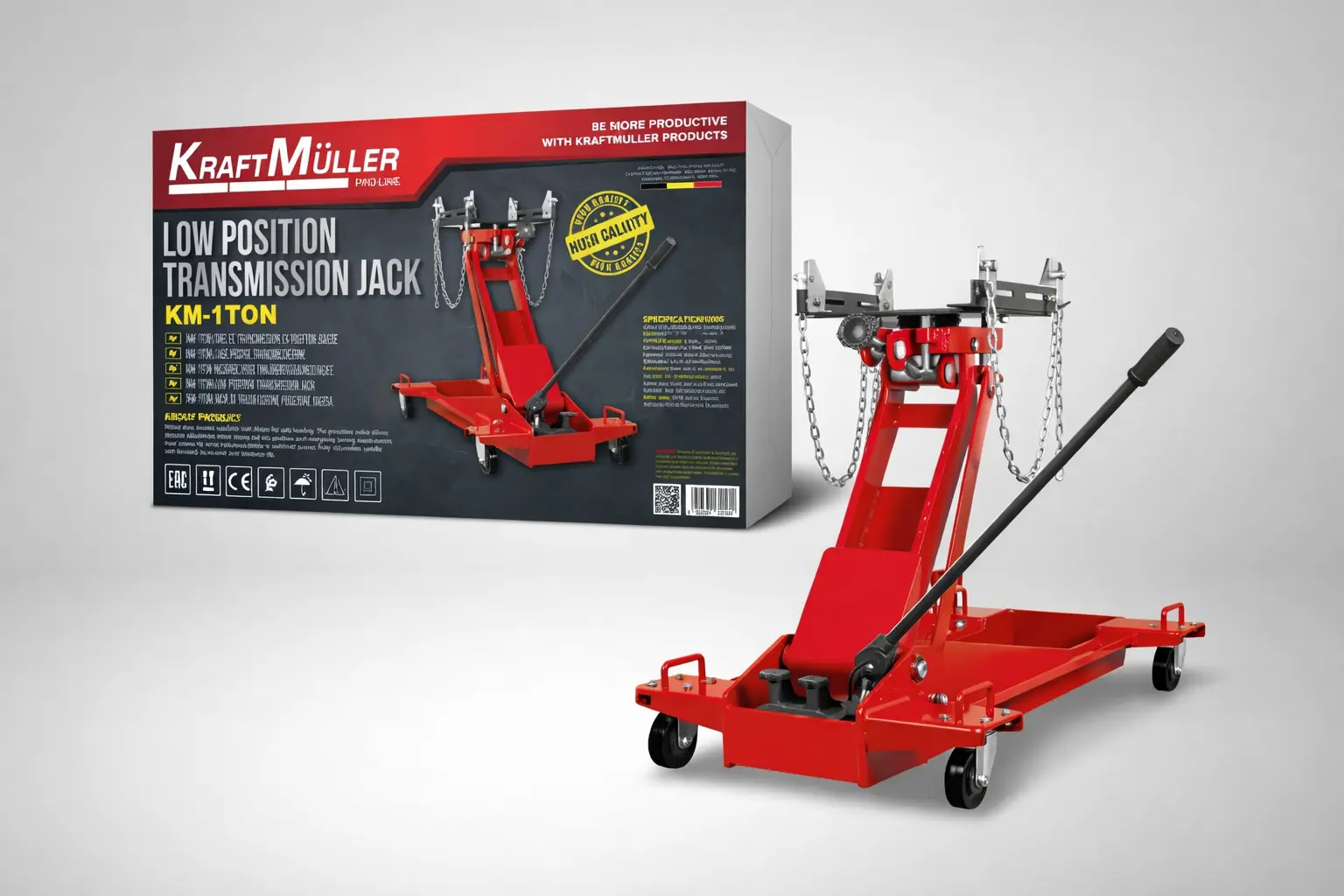 Cric de Transmission Basse 1 Tonne 