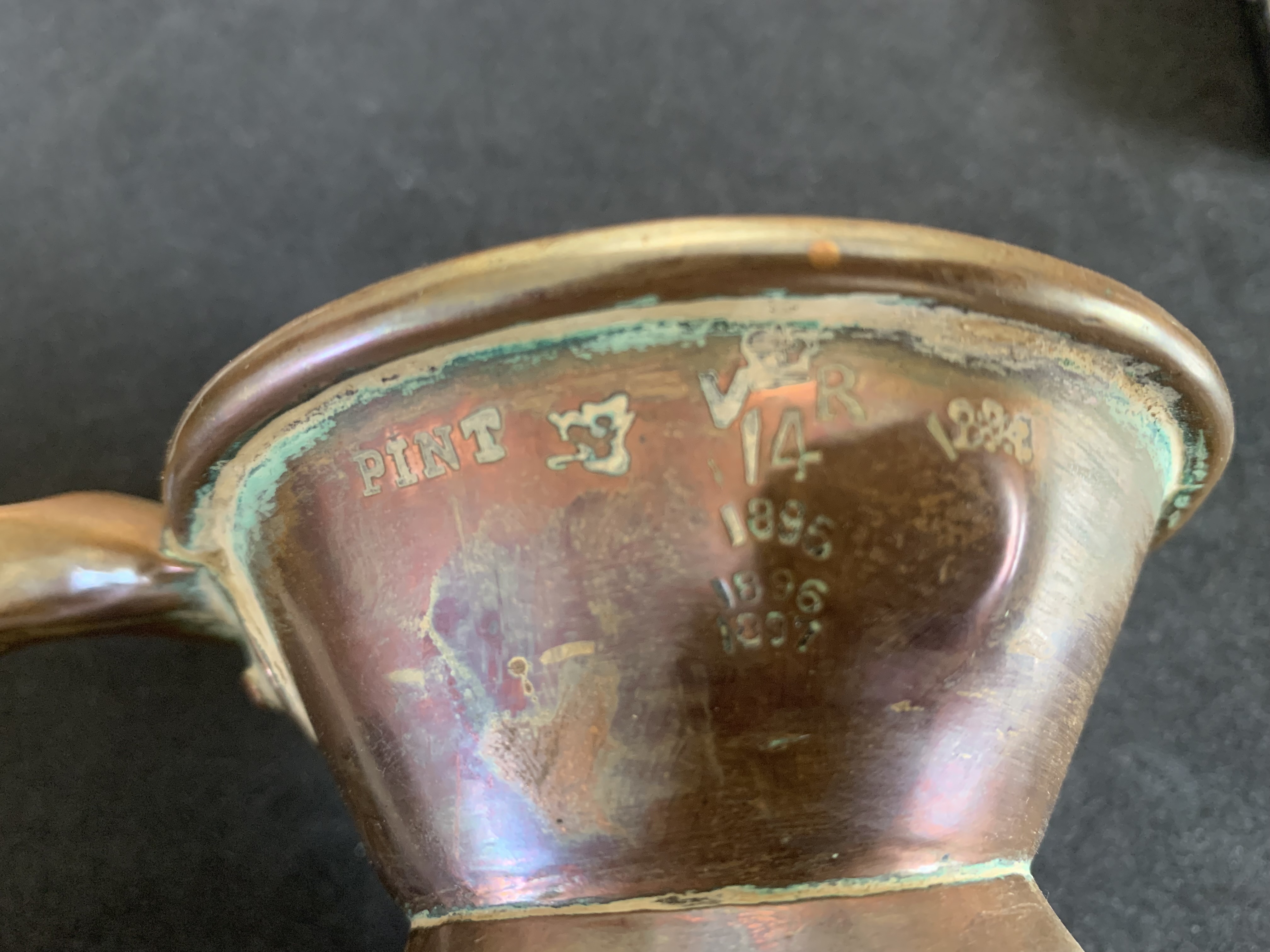 Fine Early 19th‑Century British Quarter‑Peck Copper Dry Measure, Dated 1826