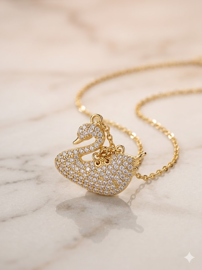 Swan Pendant Necklace