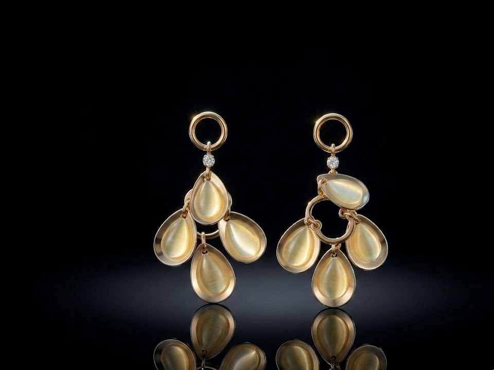 Golden Drop Dangle Earrings