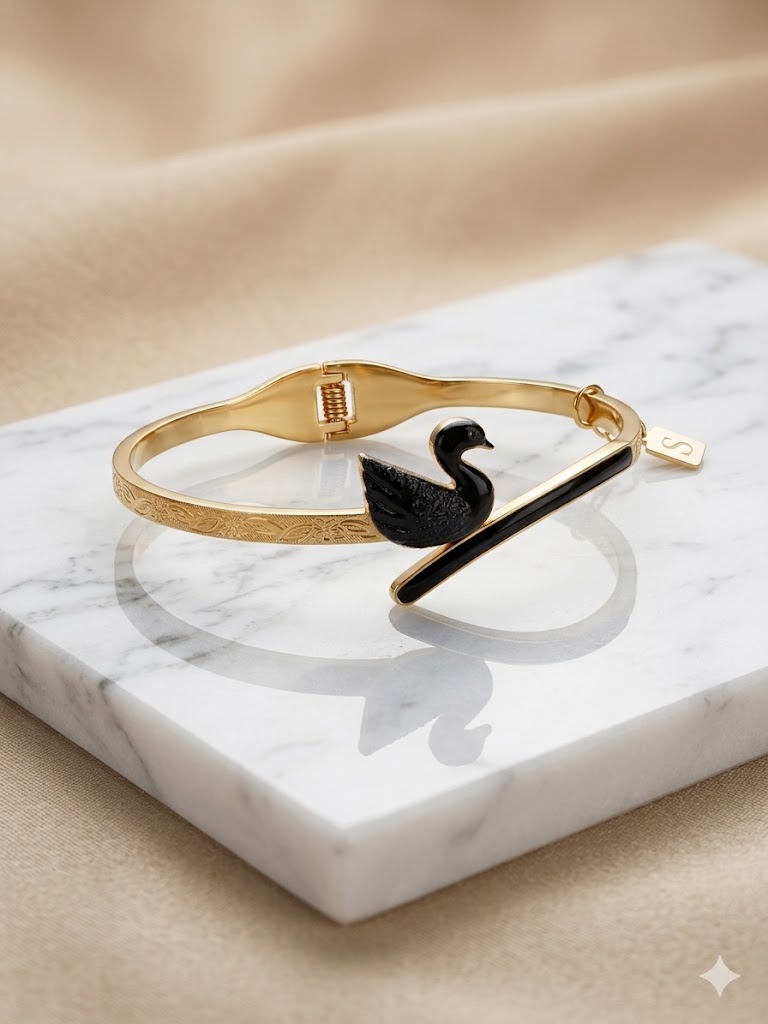 Black Swan Gold Bracelet