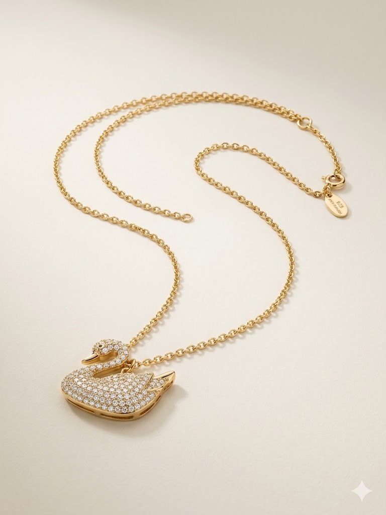 Swan Pendant Necklace