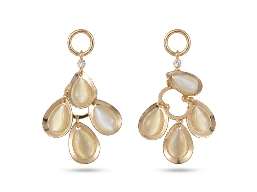 Golden Drop Dangle Earrings