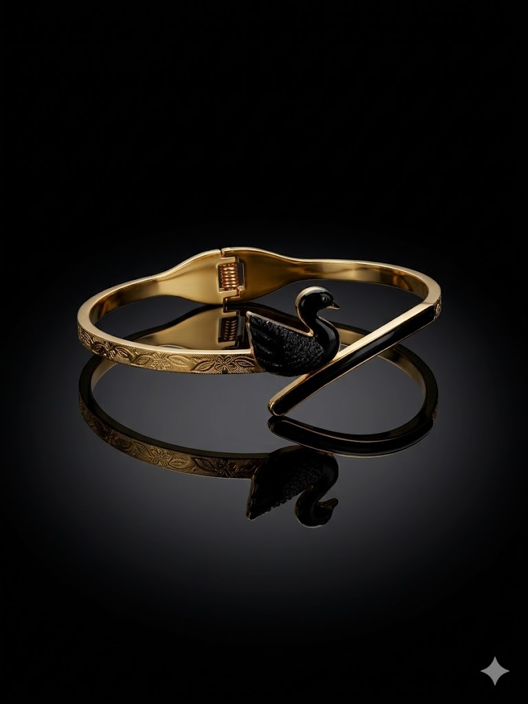Black Swan Gold Bracelet