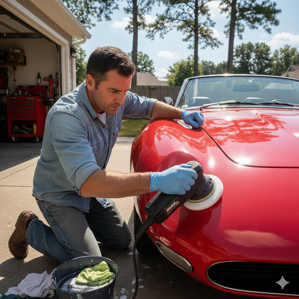 Machine Polish + Ceramic Treatment + Full Exterior Car Detailing Valet