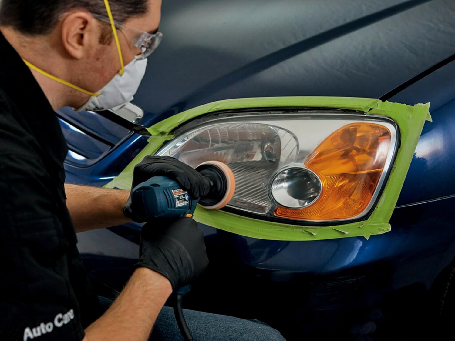 Headlight Restoration + Machine Polishing + UV Protective Coating