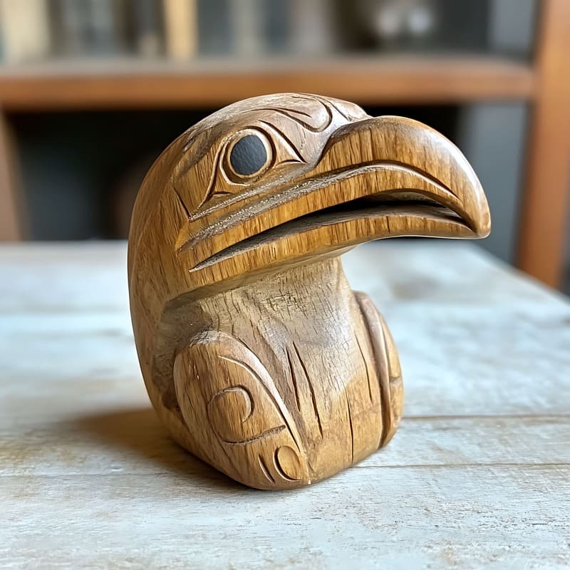 Figura decorativa de madera