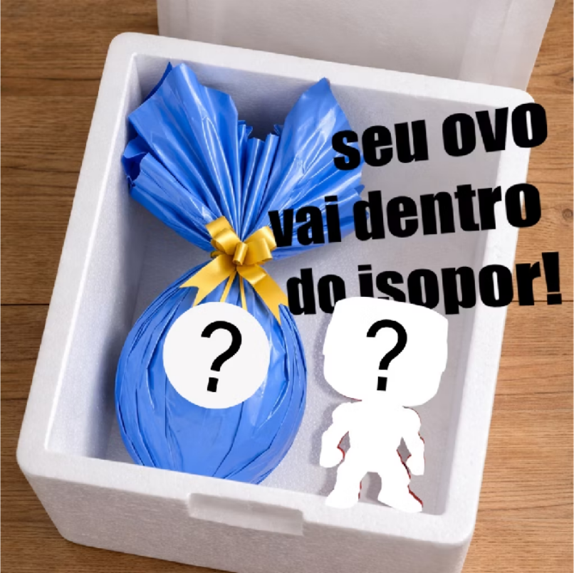 Ovo de Páscoa com Brinde no Isopor
