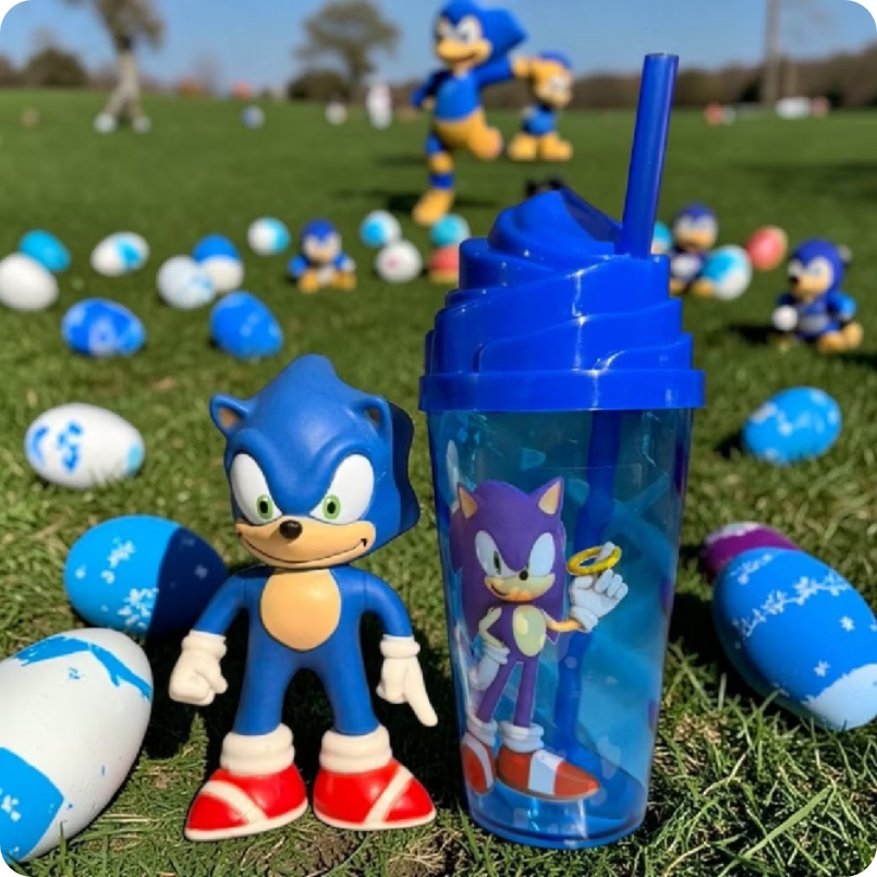 Copo e Boneco Sonic