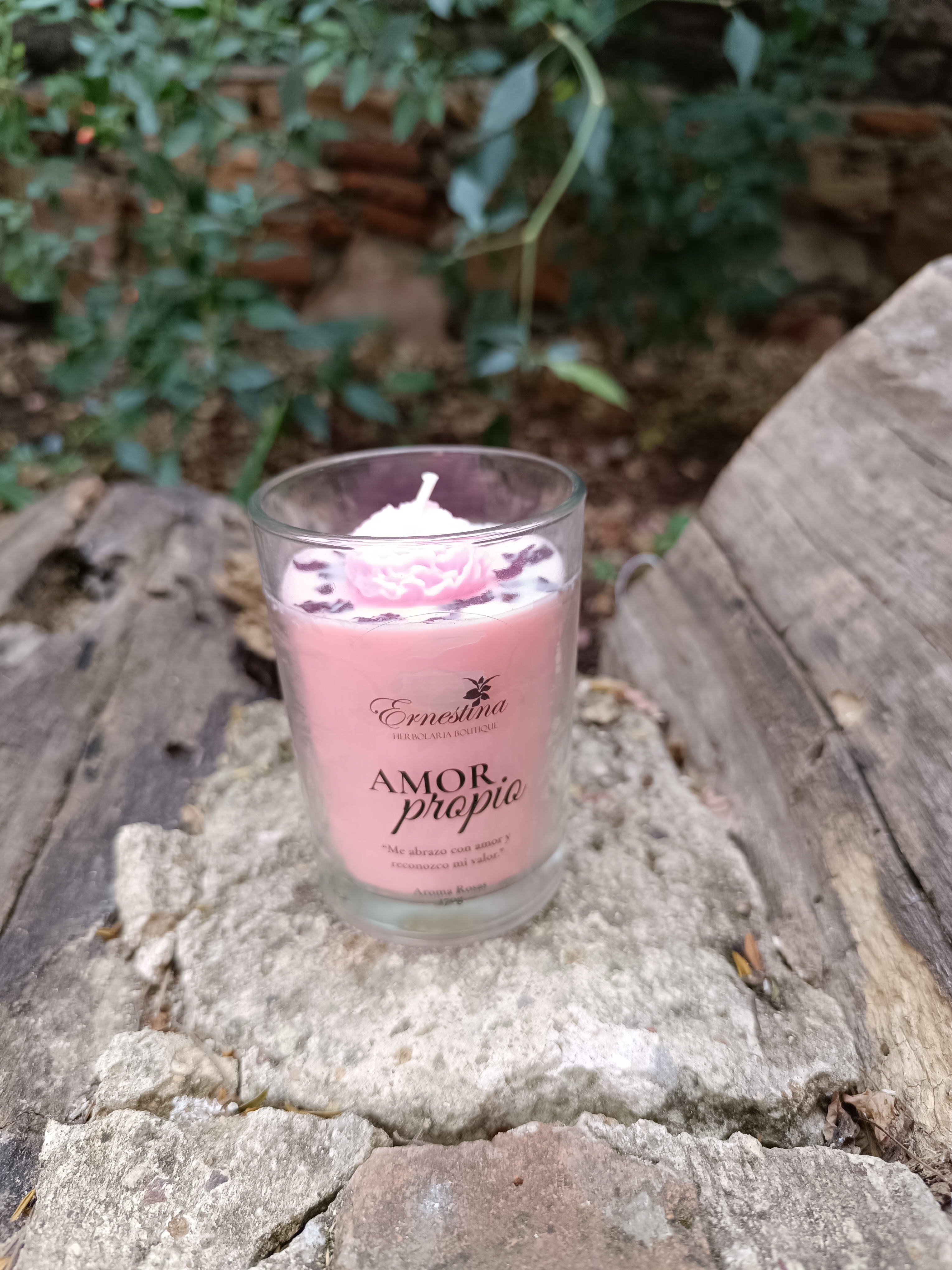 Vela Amor Propio Rosas